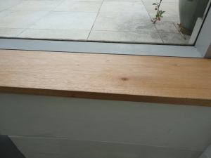 window sill after
