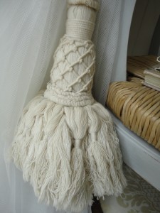 cotton tassel muslin curtain beach chic