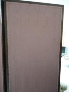 mildewed silk screen before recycling
