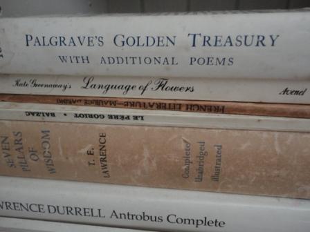faded vintage books