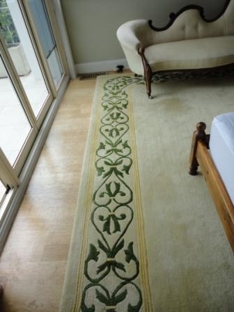 white floor painted gloss white veneer before