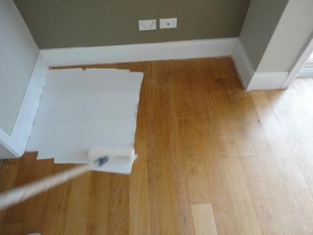 white paint wood floor veneer how to