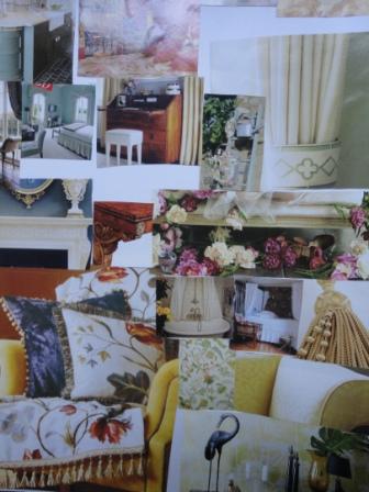 English manor house decor interior style mood board